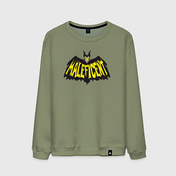 Свитшот хлопковый мужской Maleficent Batman, цвет: авокадо