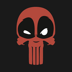 Свитшот хлопковый мужской Deadpool skeletor, цвет: черный — фото 2