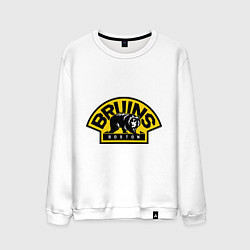 Свитшот хлопковый мужской HC Boston Bruins Label, цвет: белый