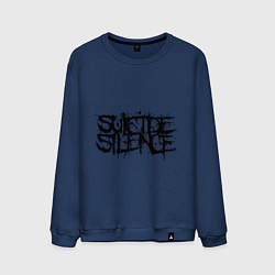 Свитшот хлопковый мужской Suicide Silence, цвет: тёмно-синий