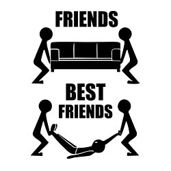 Свитшот хлопковый мужской Best friends, цвет: белый — фото 2