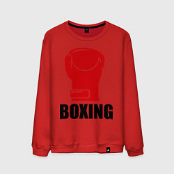 Свитшот хлопковый мужской Boxing Rage, цвет: красный
