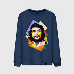 Свитшот хлопковый мужской Che Guevara Art, цвет: тёмно-синий