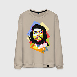 Свитшот хлопковый мужской Che Guevara Art, цвет: миндальный