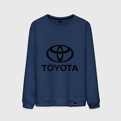 Свитшот хлопковый мужской Toyota Logo, цвет: тёмно-синий