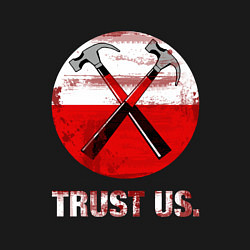 Свитшот хлопковый мужской Pink Floyd: Trust us, цвет: черный — фото 2