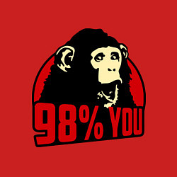 Свитшот хлопковый мужской Monkey 98% you, цвет: красный — фото 2