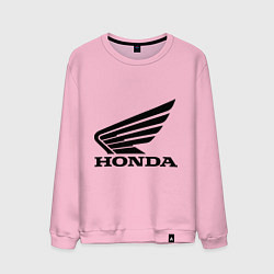 Свитшот хлопковый мужской Honda Motor, цвет: светло-розовый