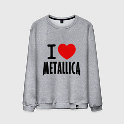 Мужской свитшот I love Metallica