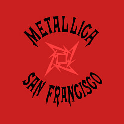 Свитшот хлопковый мужской Metallica: San Francisco, цвет: красный — фото 2