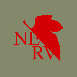 Свитшот хлопковый мужской Евангелион NERV, цвет: авокадо — фото 2