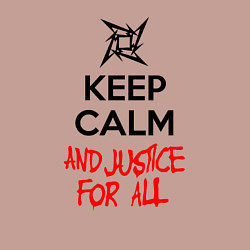 Свитшот хлопковый мужской Keep Calm & Justice For All, цвет: пыльно-розовый — фото 2