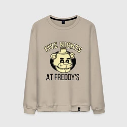 Свитшот хлопковый мужской Five Nights At Freddy's, цвет: миндальный