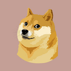 Свитшот хлопковый мужской Doge, цвет: пыльно-розовый — фото 2