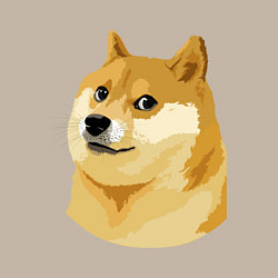 Свитшот хлопковый мужской Doge, цвет: миндальный — фото 2