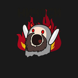 Свитшот хлопковый мужской Ничоси демон, цвет: черный — фото 2