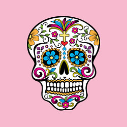 Свитшот хлопковый мужской Skull decorated, цвет: светло-розовый — фото 2