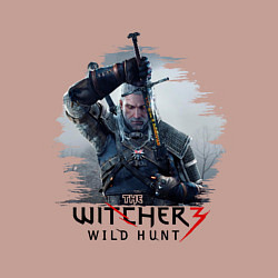 Свитшот хлопковый мужской The Witcher 3, цвет: пыльно-розовый — фото 2