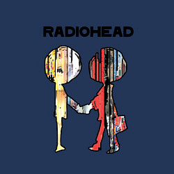 Свитшот хлопковый мужской Radiohead Peoples, цвет: тёмно-синий — фото 2