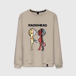 Свитшот хлопковый мужской Radiohead Peoples, цвет: миндальный