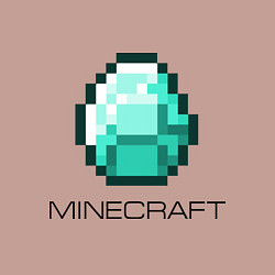 Свитшот хлопковый мужской Minecraft Diamond, цвет: пыльно-розовый — фото 2