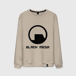Свитшот хлопковый мужской Black Mesa: Logo, цвет: миндальный