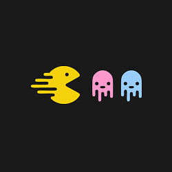 Свитшот хлопковый мужской Pac-Man: Fast Eat, цвет: черный — фото 2