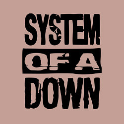 Свитшот хлопковый мужской System Of A Down, цвет: пыльно-розовый — фото 2