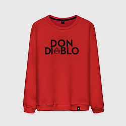 Свитшот хлопковый мужской Don Diablo, цвет: красный