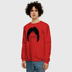 Свитшот хлопковый мужской John Lennon: Minimalism, цвет: красный — фото 2