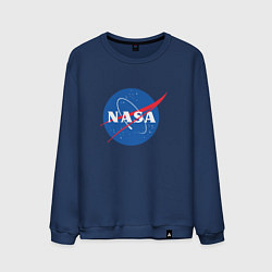 Свитшот хлопковый мужской NASA: Logo, цвет: тёмно-синий