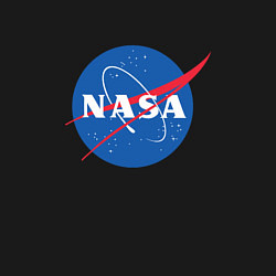 Свитшот хлопковый мужской NASA: Logo, цвет: черный — фото 2