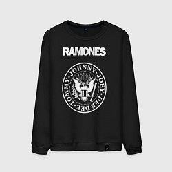 Свитшот хлопковый мужской Ramones, цвет: черный