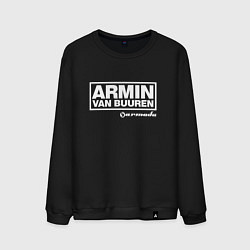 Свитшот хлопковый мужской Armin van Buuren, цвет: черный