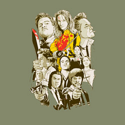 Свитшот хлопковый мужской Герои Тарантино, цвет: авокадо — фото 2