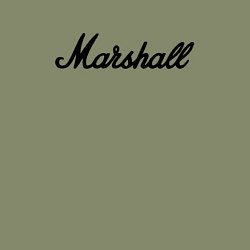 Свитшот хлопковый мужской Marshall logo, цвет: авокадо — фото 2