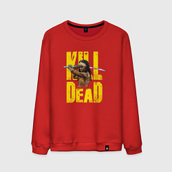 Свитшот хлопковый мужской Kill Dead, цвет: красный