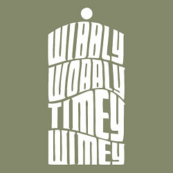 Свитшот хлопковый мужской Talk Whovian To Me, цвет: авокадо — фото 2