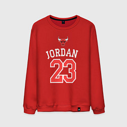 Свитшот хлопковый мужской Jordan 23, цвет: красный