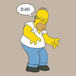 Свитшот хлопковый мужской D'oh mood, цвет: миндальный — фото 2