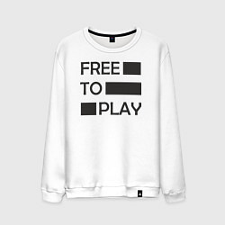 Мужской свитшот Free to play