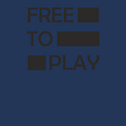 Свитшот хлопковый мужской Free to play, цвет: тёмно-синий — фото 2