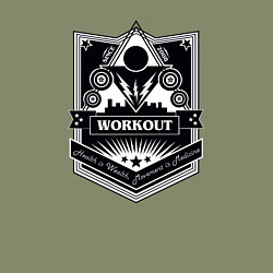 Свитшот хлопковый мужской WorkOut, цвет: авокадо — фото 2