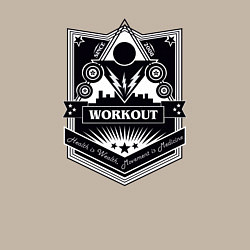 Свитшот хлопковый мужской WorkOut, цвет: миндальный — фото 2