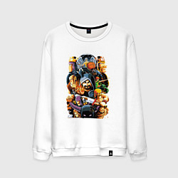 Свитшот хлопковый мужской Clash of Clans, цвет: белый