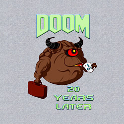 Свитшот хлопковый мужской DOOM: 20 Years Later, цвет: меланж — фото 2