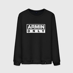 Свитшот хлопковый мужской Armin Only, цвет: черный