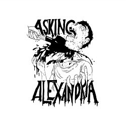 Свитшот хлопковый мужской Asking Alexandria Devil, цвет: белый — фото 2