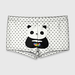 Мужские плавки Любовь панды, цвет: 3D-принт