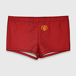 Мужские плавки Manchester United: Red Lines, цвет: 3D-принт